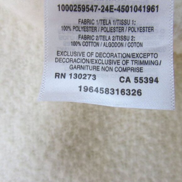 Wrangler Retro Women's Long Sleeve Sherpa Snap Shacket Shirt Jacket White/Brown - Picture 4 of 4